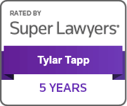 Rated By Super Lawyers | Tylar Tapp | 5 Years